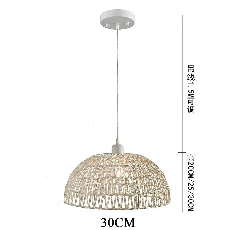 Lampe Tressée Suspendue