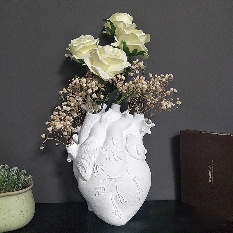 Vase à fleurs en forme de Cœur Anatomique créatif