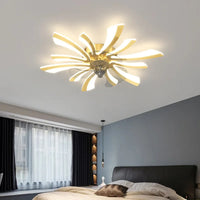 Plafonnier Moderne LED avec Ventilateur