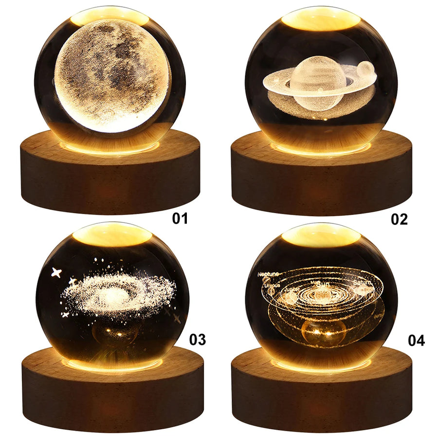 Lampe de Nuit Galaxie 3D